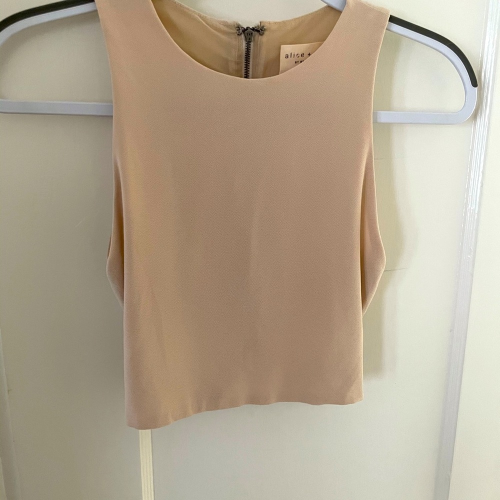alice + olivia crop top